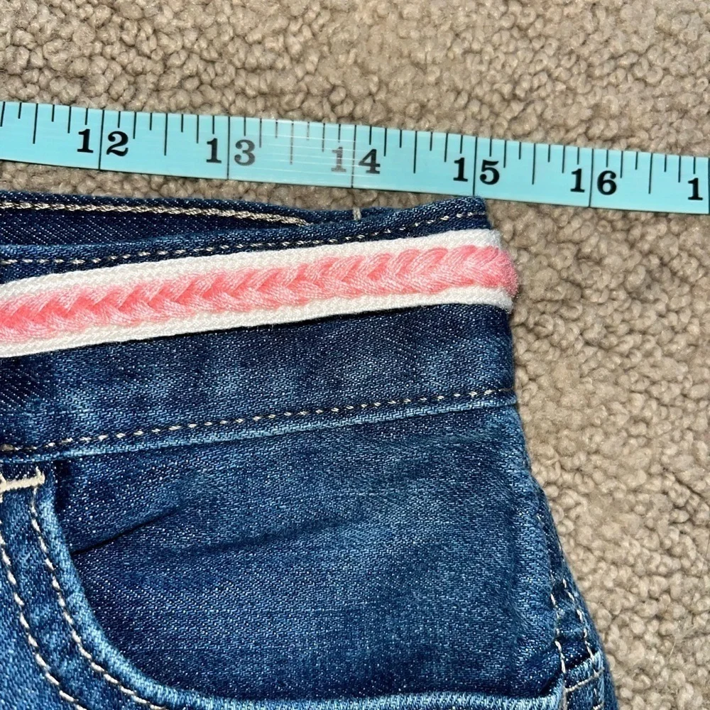 Girls Children’s Place Midi Mi-Long belted denim shorts - size 16